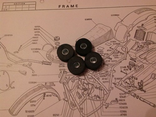 Ossa honda fender mounting kit - mounting,